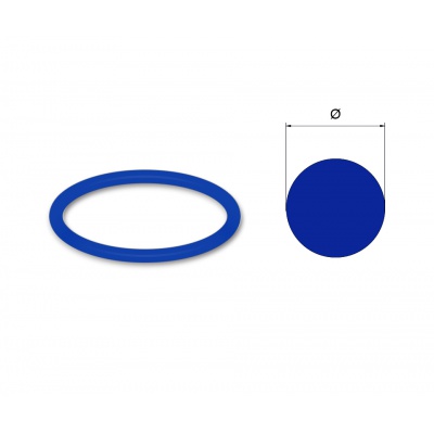 Řemen kruhový profil plný  5x500 Li PU80A Blue