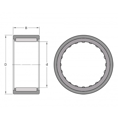 Bearing RNAO 25x35x26 INA