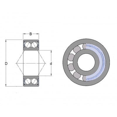 SKF 3308 A-2Z/C3MT33 bearing