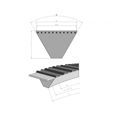 5Mx462 La PUR Bando V-belt