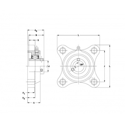 Ložisko SUCPLF210/F TIMKEN